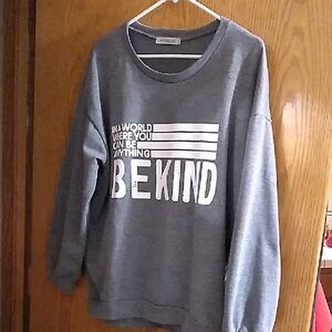 Gray 'Be Kind' Sweatshirt